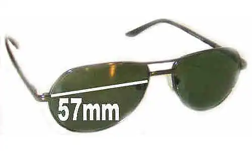 Sunglass Fix Lentes de Repuesto para LTEDE LT1010 - 57mm Wide Sunglass Fix Lentes de Repuesto para LTEDE LT1010 - 57mm Wide