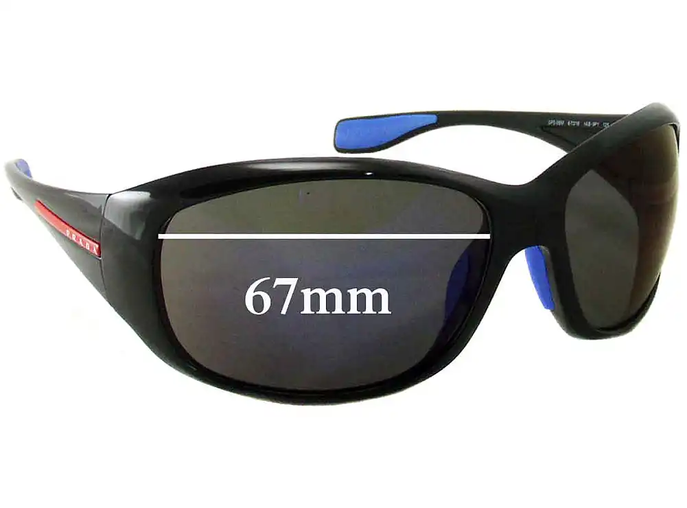 Sunglass Fix Lentes de Repuesto para Prada SPS06M & PS06MS - 67mm Wide Sunglass Fix Lentes de Repuesto para Prada SPS06M & PS06MS - 67mm Wide