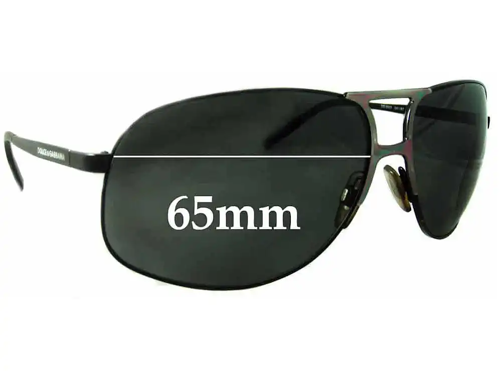 Sunglass Fix Lentes de Repuesto para Dolce & Gabbana DG2023 - 65mm Wide Sunglass Fix Lentes de Repuesto para Dolce & Gabbana DG2023 - 65mm Wide