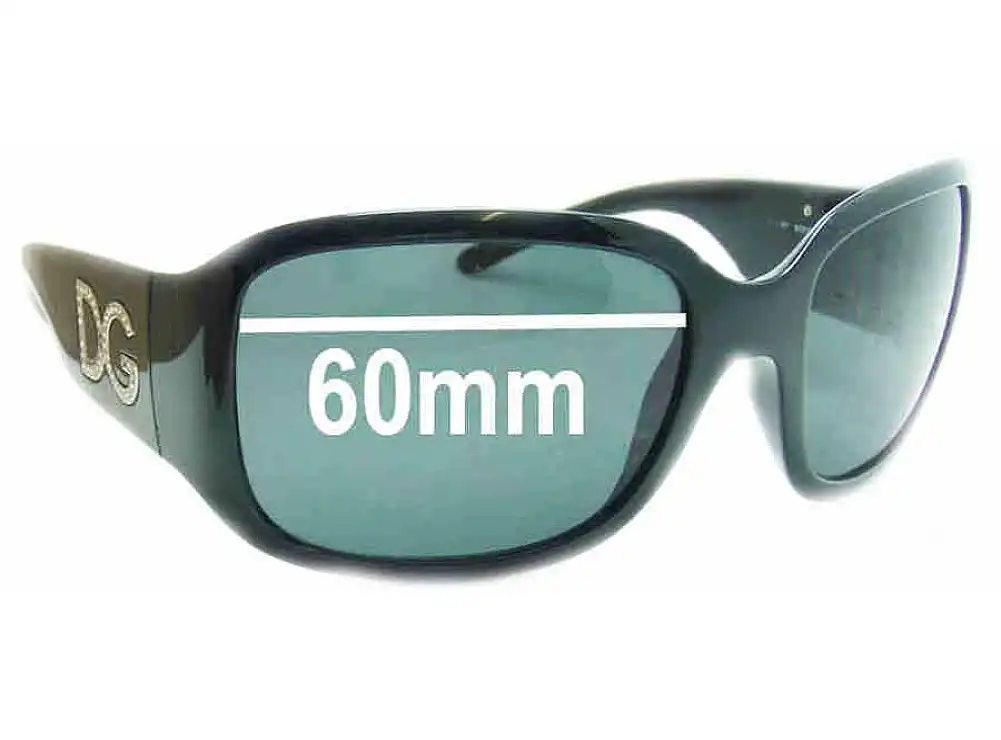 Sunglass Fix Lentes de Repuesto para Dolce & Gabbana DG6038 - 60mm Wide Sunglass Fix Lentes de Repuesto para Dolce & Gabbana DG6038 - 60mm Wide
