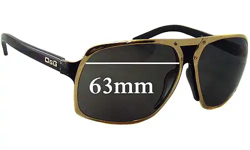 Sunglass Fix Lentes de Repuesto para Dolce & Gabbana DG6050 - 63mm Wide Sunglass Fix Lentes de Repuesto para Dolce & Gabbana DG6050 - 63mm Wide