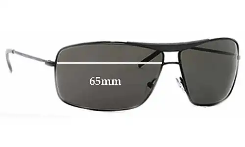 Sunglass Fix Lentes de Repuesto para Giorgio Armani GA 140/S - 65mm Wide Giorgio Armani GA 140/S Lentes de Repuesto 65mm wide