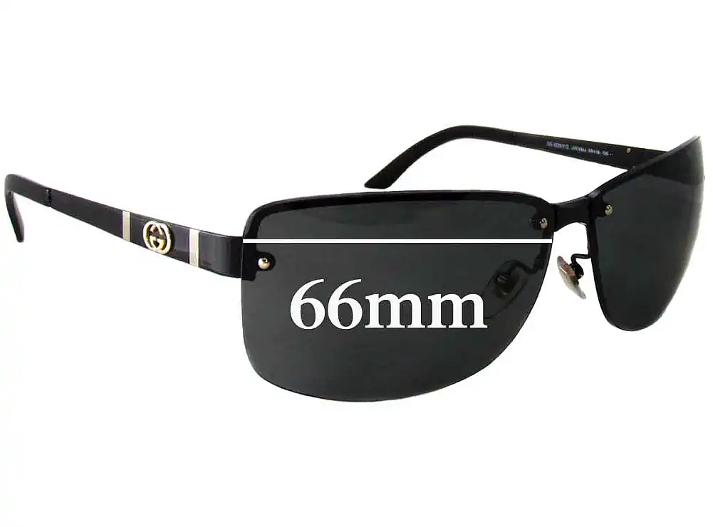 Sunglass Fix Lentes de Repuesto para Gucci GG4235/F/S - 66mm Wide Sunglass Fix Lentes de Repuesto para Gucci GG4235/F/S - 66mm Wide