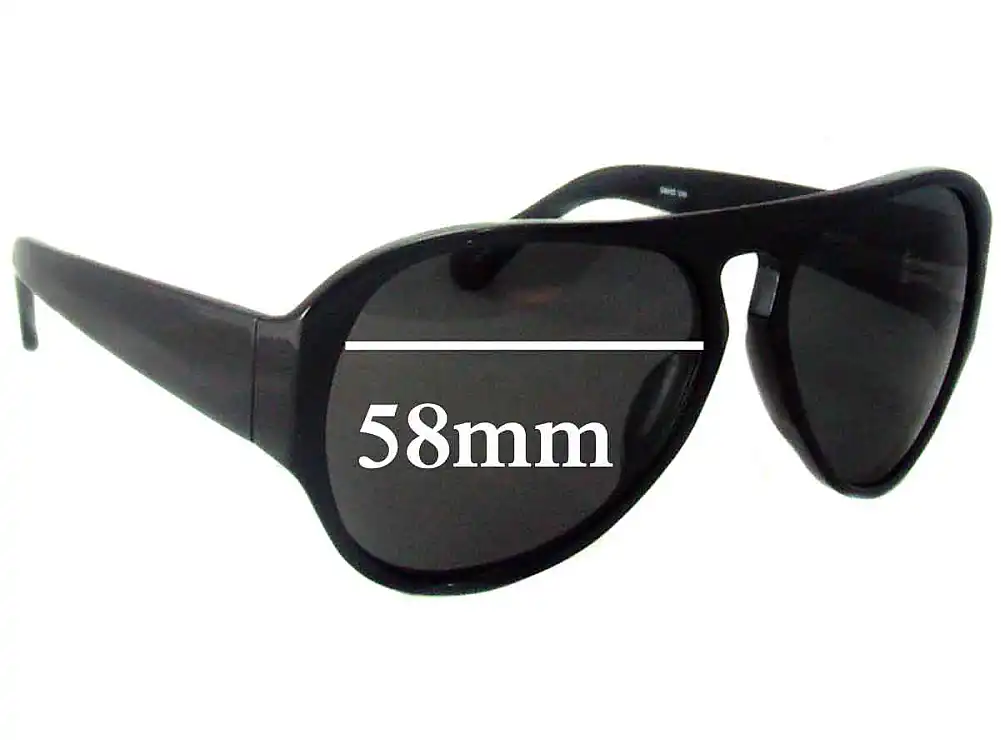 Sunglass Fix Lentes de Repuesto para Linda Farrow DVN/26/6 - 58mm Wide Sunglass Fix Lentes de Repuesto para Linda Farrow DVN/26/6 - 58mm Wide