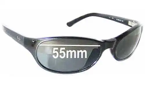 Sunglass Fix Lentes de Repuesto para Maui Jim MJ136 Cyclone - 55mm Wide Maui Jim MJ136 Cyclone Lentes de Repuesto 55mm wide