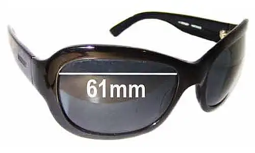 Sunglass Fix Lentes de Repuesto para Morrissey Jackie Oh! - 61mm Wide Morrissey Jackie Oh! Lentes de Repuesto 61mm wide
