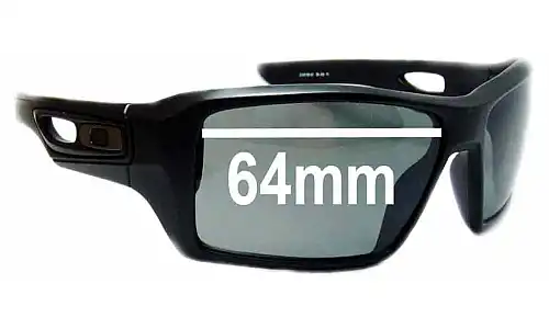 Sunglass Fix Lentes de Repuesto para Oakley Eye Patch 2 OO9136 - 64mm Wide Oakley Eye Patch 2 OO9136 Lentes de Repuesto 64mm wide