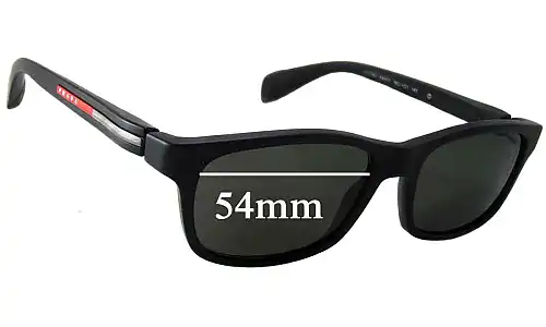 Sunglass Fix Lentes de Repuesto para Prada VPS03D - 54mm Wide Sunglass Fix Lentes de Repuesto para Prada VPS03D - 54mm Wide