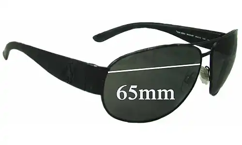 Sunglass Fix Lentes de Repuesto para Polo Polo PH 3052 - 65mm Wide Polo Polo PH 3052 Lentes de Repuesto 65mm wide