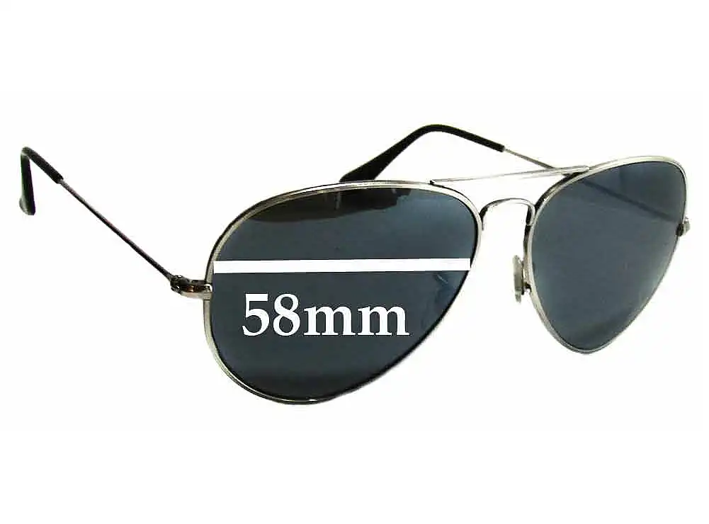 Sunglass Fix Lentes de Repuesto para Ray-Ban RB8041 - 58mm Wide Sunglass Fix Lentes de Repuesto para Ray-Ban RB8041 - 58mm Wide