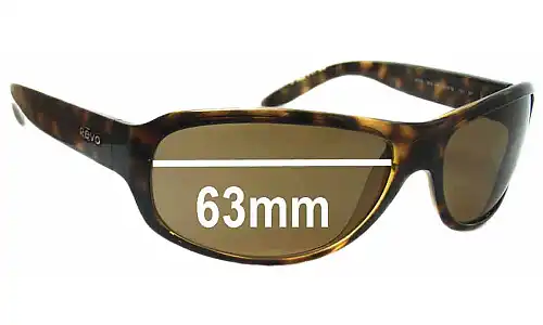 Sunglass Fix Lentes de Repuesto para Revo RE4025 - 63mm Wide Revo RE4025 Lentes de Repuesto 63mm wide