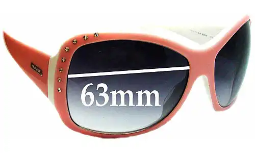 Sunglass Fix Lentes de Repuesto para Vogue VO2375-SB - 63mm Wide Sunglass Fix Lentes de Repuesto para Vogue VO2375-SB - 63mm Wide