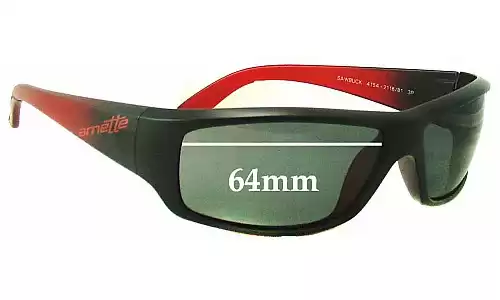 Sunglass Fix Lentes de Repuesto para Arnette Sawbuck AN4154 - 64mm Wide Sunglass Fix Lentes de Repuesto para Arnette Sawbuck AN4154 - 64mm Wide