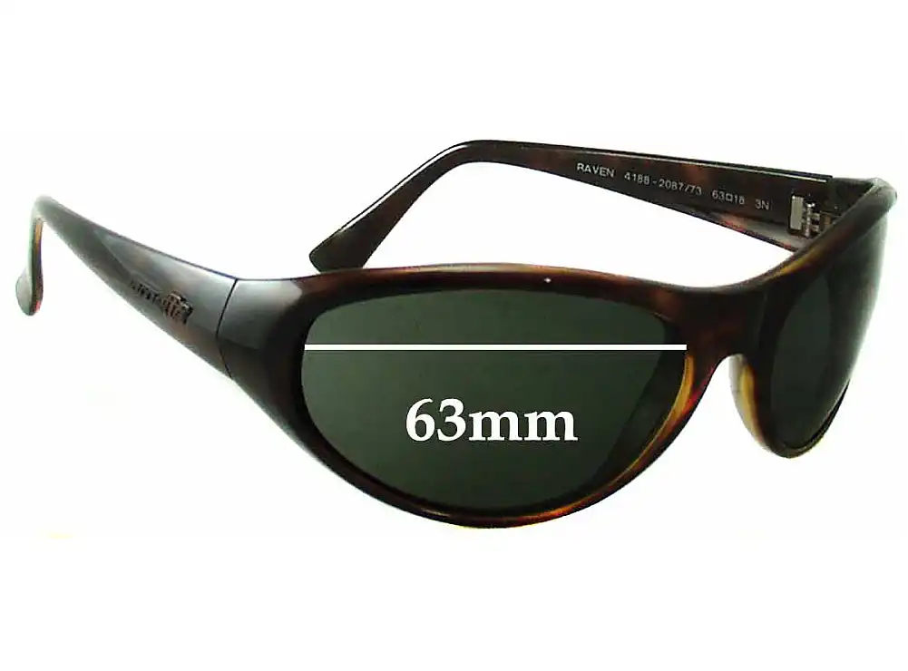 Sunglass Fix Lentes de Repuesto para Arnette Raven AN4188 - 63mm Wide Sunglass Fix Lentes de Repuesto para Arnette Raven AN4188 - 63mm Wide