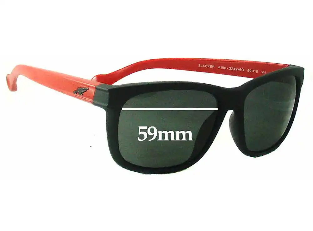 Sunglass Fix Lentes de Repuesto para Arnette Slacker AN4196 - 59mm Wide Sunglass Fix Lentes de Repuesto para Arnette Slacker AN4196 - 59mm Wide