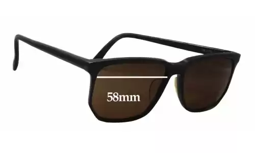 Sunglass Fix Lentes de Repuesto para Bada Grace 555 - 58mm Wide Bada Grace 555 Lentes de Repuesto 58mm wide