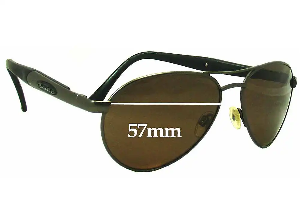 Sunglass Fix Lentes de Repuesto para Bolle Zyrium - 57mm Wide Sunglass Fix Lentes de Repuesto para Bolle Zyrium - 57mm Wide