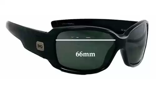 Sunglass Fix Lentes de Repuesto para Buch Deichmann B+D 4563 - 66mm Wide Sunglass Fix Lentes de Repuesto para Buch Deichmann B+D 4563 - 66mm Wide