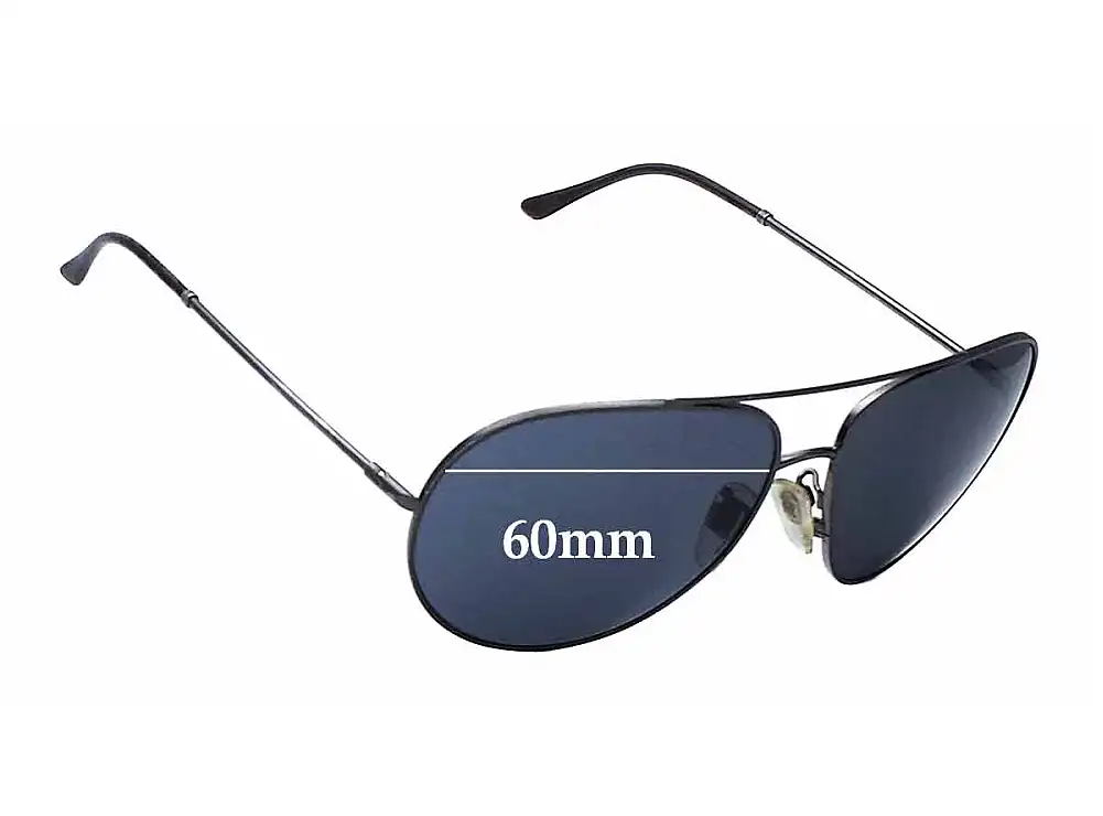 Sunglass Fix Lentes de Repuesto para Burberry Aviator - 60mm Wide Sunglass Fix Lentes de Repuesto para Burberry Aviator - 60mm Wide