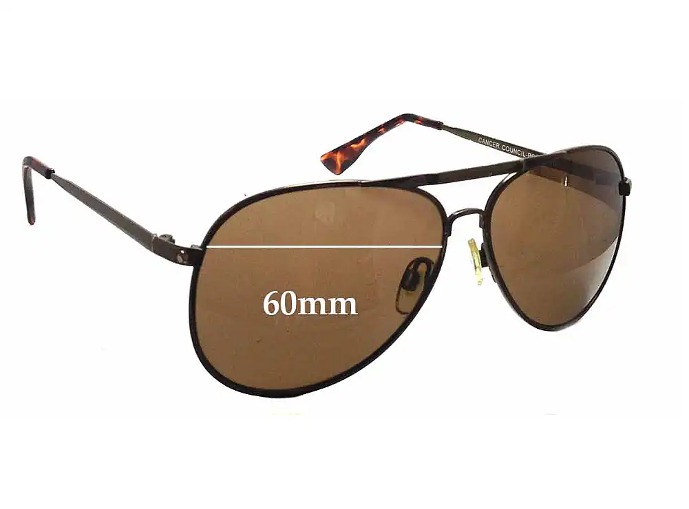 Sunglass Fix Lentes de Repuesto para Cancer Council Prospect - 60mm Wide Sunglass Fix Lentes de Repuesto para Cancer Council Prospect - 60mm Wide
