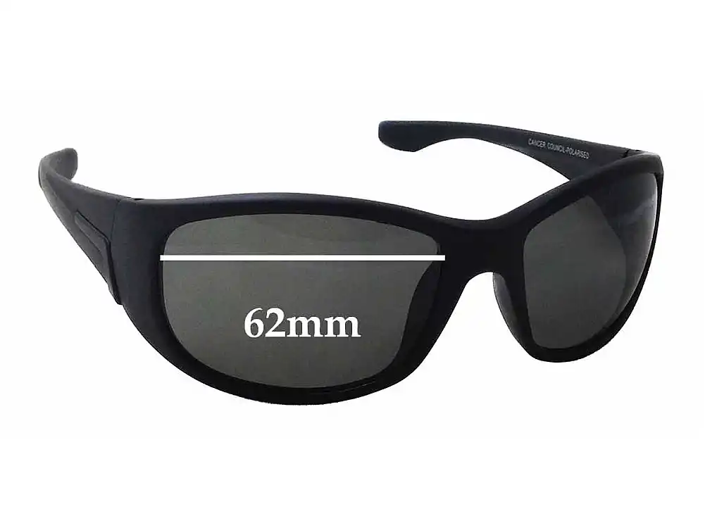 Sunglass Fix Lentes de Repuesto para Cancer Council Silverton - 62mm Wide Sunglass Fix Lentes de Repuesto para Cancer Council Silverton - 62mm Wide