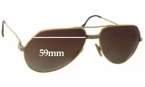 Sunglass Fix Lentes de Repuesto para Cartier Vendome Santos - 59mm Wide Cartier Vendome Santos Lentes de Repuesto 59mm wide