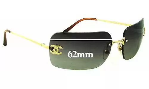 Sunglass Fix Lentes de Repuesto para Chanel 4017-D - 62mm Wide Chanel 4017-D Lentes de Repuesto 62mm wide