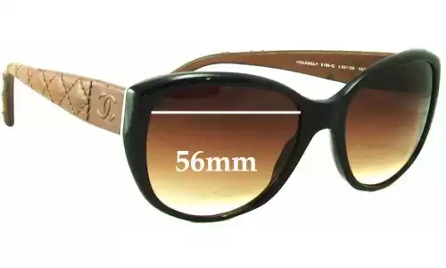 Sunglass Fix Lentes de Repuesto para Chanel 5199-Q - 56mm Wide Sunglass Fix Lentes de Repuesto para Chanel 5199-Q - 56mm Wide