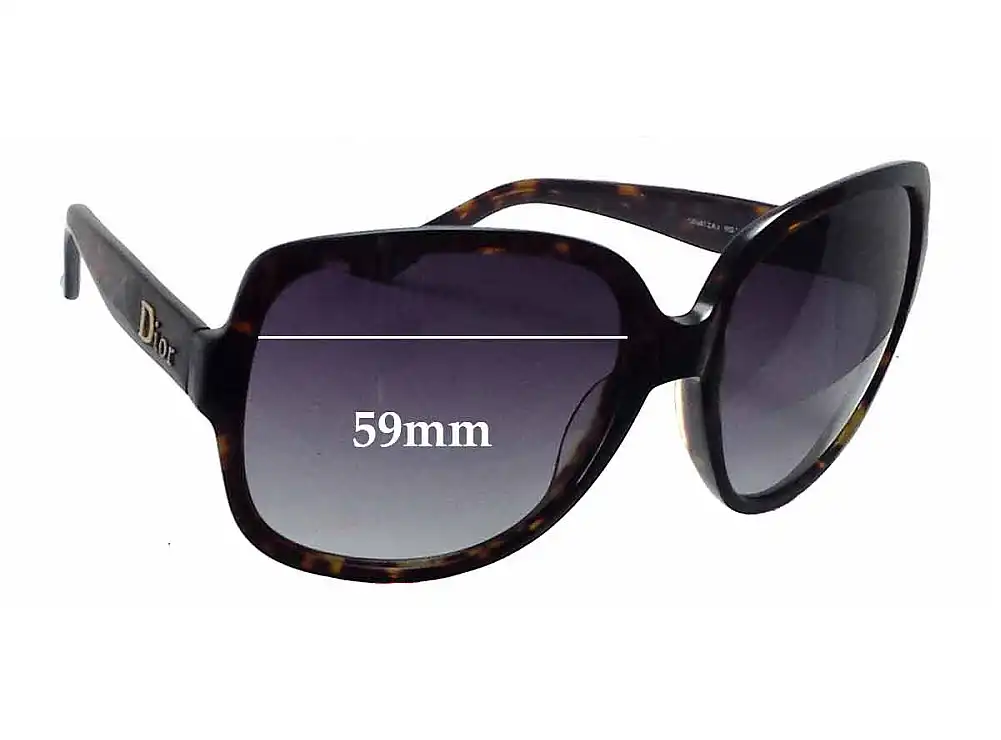 Sunglass Fix Lentes de Repuesto para Christian Dior Mitza - 59mm Wide Sunglass Fix Lentes de Repuesto para Christian Dior Mitza - 59mm Wide