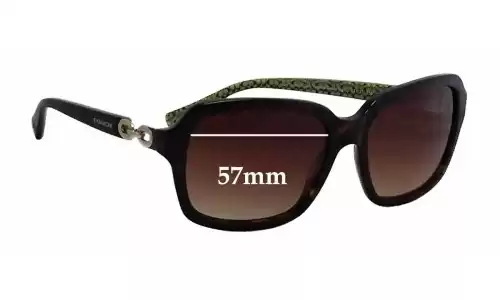 Sunglass Fix Lentes de Repuesto para Coach HC8104 Ashley - 57mm Wide Sunglass Fix Lentes de Repuesto para Coach HC8104 Ashley - 57mm Wide