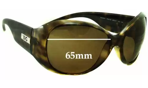 Sunglass Fix Lentes de Repuesto para Dolce & Gabbana DG6041 - 65mm Wide Sunglass Fix Lentes de Repuesto para Dolce & Gabbana DG6041 - 65mm Wide