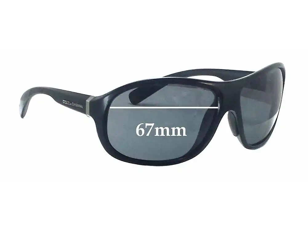 Sunglass Fix Lentes de Repuesto para Dolce & Gabbana DG6069 - 67mm Wide Sunglass Fix Lentes de Repuesto para Dolce & Gabbana DG6069 - 67mm Wide