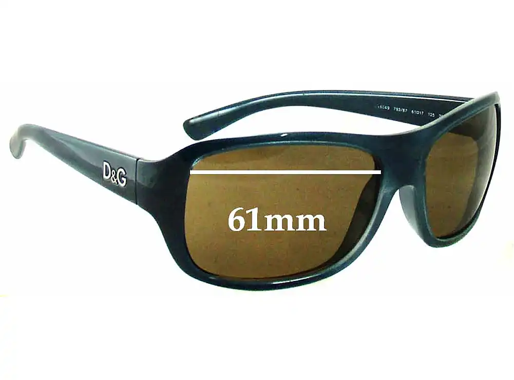 Sunglass Fix Lentes de Repuesto para Dolce & Gabbana DG8049 - 61mm Wide Sunglass Fix Lentes de Repuesto para Dolce & Gabbana DG8049 - 61mm Wide