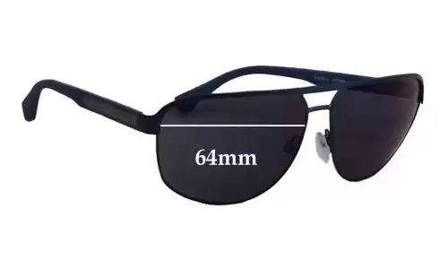 Sunglass Fix Lentes de Repuesto para Emporio Armani EA2025 - 64mm Wide Sunglass Fix Lentes de Repuesto para Emporio Armani EA2025 - 64mm Wide