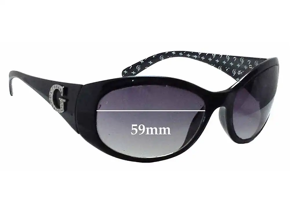 Sunglass Fix Lentes de Repuesto para Guess GU6389 - 59mm Wide Sunglass Fix Lentes de Repuesto para Guess GU6389 - 59mm Wide