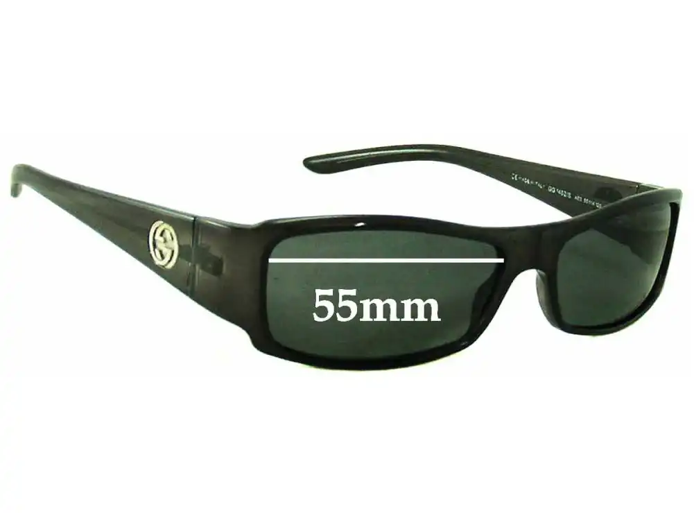 Sunglass Fix Lentes de Repuesto para Gucci GG1482/S - 55mm Wide Sunglass Fix Lentes de Repuesto para Gucci GG1482/S - 55mm Wide