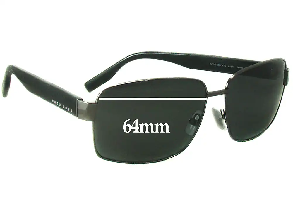 Sunglass Fix Lentes de Repuesto para Hugo Boss 0507/F/S - 64mm Wide Sunglass Fix Lentes de Repuesto para Hugo Boss 0507/F/S - 64mm Wide