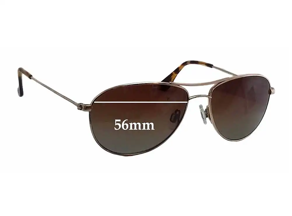 Sunglass Fix Lentes de Repuesto para Maui Jim MJ245 Baby Beach - 56mm Wide Sunglass Fix Lentes de Repuesto para Maui Jim MJ245 Baby Beach - 56mm Wide