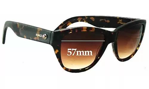 Sunglass Fix Lentes de Repuesto para Mimco Unknown Model - 57mm Wide Sunglass Fix Lentes de Repuesto para Mimco Unknown Model - 57mm Wide