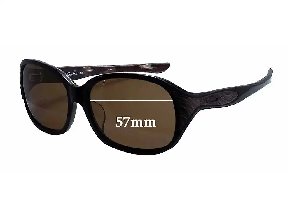 Sunglass Fix Lentes de Repuesto para Oakley Embrace (Asian Fit) - 57mm Wide Sunglass Fix Lentes de Repuesto para Oakley Embrace (Asian Fit) - 57mm Wide