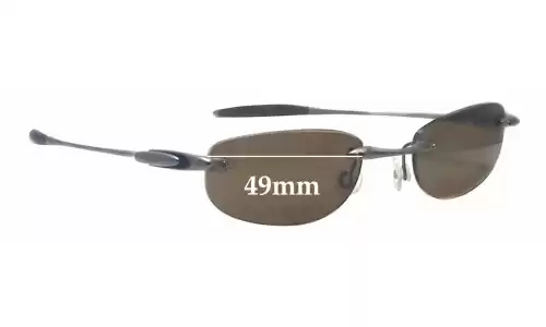 Sunglass Fix Lentes de Repuesto para Oakley Rimless - 49mm Wide Sunglass Fix Lentes de Repuesto para Oakley Rimless - 49mm Wide