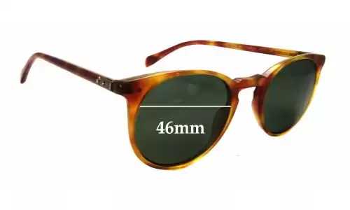 Sunglass Fix Lentes de Repuesto para Oliver Peoples Sir O'Malley OV5256-S - 46mm Wide Oliver Peoples Sir O'Malley OV5256-S Lentes de Repuesto 46mm wide