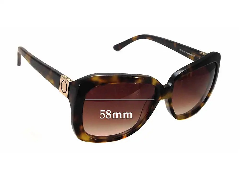 Sunglass Fix Lentes de Repuesto para Oroton Anouk - 58mm Wide Sunglass Fix Lentes de Repuesto para Oroton Anouk - 58mm Wide