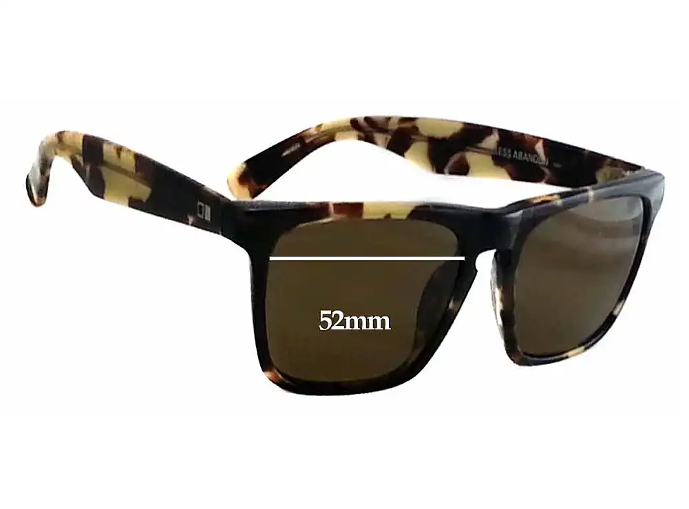 Sunglass Fix Lentes de Repuesto para Otis Reckless Abandon - 52mm Wide Sunglass Fix Lentes de Repuesto para Otis Reckless Abandon - 52mm Wide