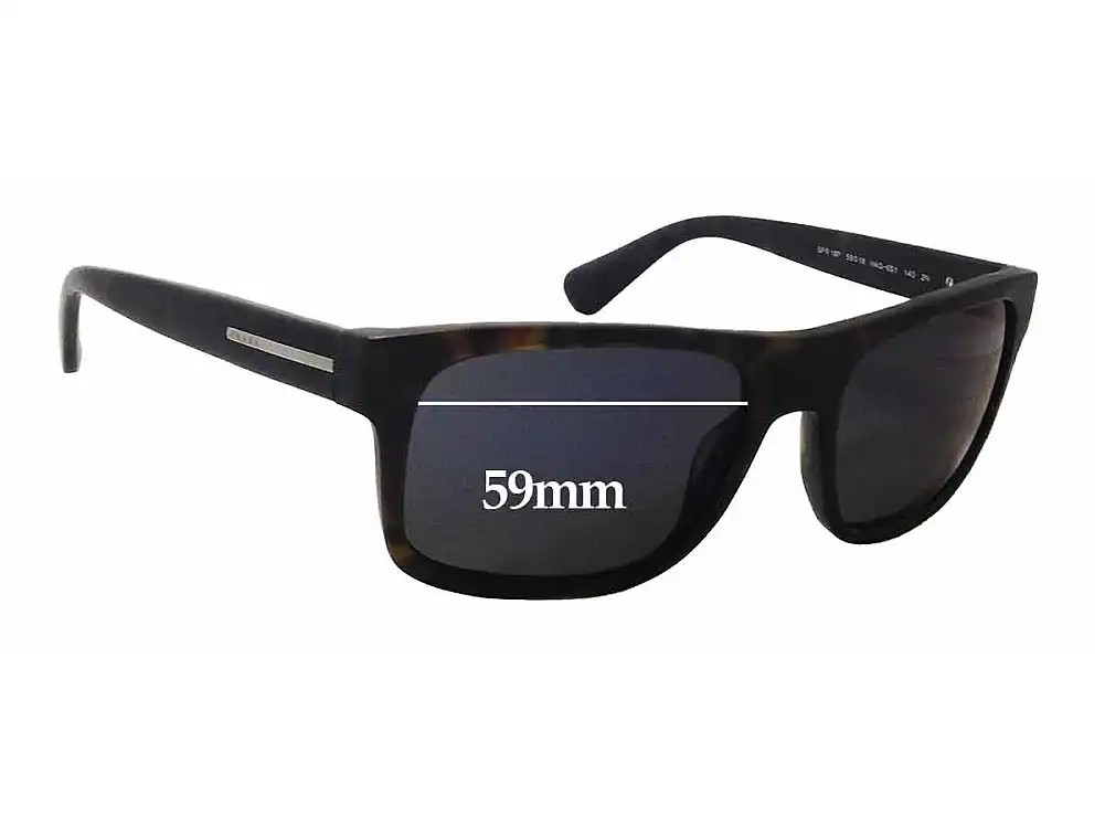 Sunglass Fix Lentes de Repuesto para Prada SPR18P - 59mm Wide Sunglass Fix Lentes de Repuesto para Prada SPR18P - 59mm Wide