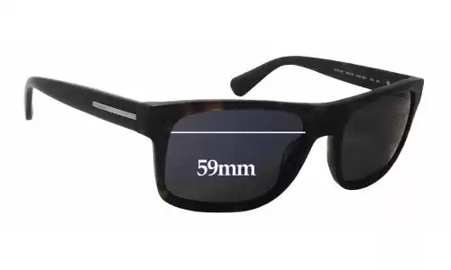 Sunglass Fix Lentes de Repuesto para Prada SPR18P - 59mm Wide Prada SPR18P Lentes de Repuesto 59mm wide