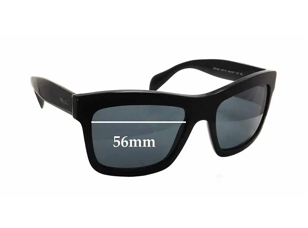 Sunglass Fix Lentes de Repuesto para Prada SPR25Q & PR25QS - 56mm Wide Sunglass Fix Lentes de Repuesto para Prada SPR25Q & PR25QS - 56mm Wide
