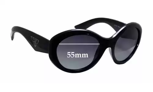 Sunglass Fix Lentes de Repuesto para Prada SPR30P - 55mm Wide Sunglass Fix Lentes de Repuesto para Prada SPR30P - 55mm Wide