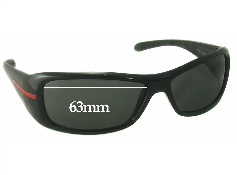 Sunglass Fix Lentes de Repuesto para Prada SPS01G & PS01GS - 63mm Wide Sunglass Fix Lentes de Repuesto para Prada SPS01G & PS01GS - 63mm Wide