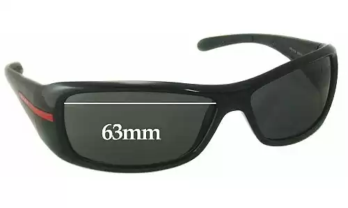 Sunglass Fix Lentes de Repuesto para Prada SPS01G & PS01GS - 63mm Wide Sunglass Fix Lentes de Repuesto para Prada SPS01G & PS01GS - 63mm Wide